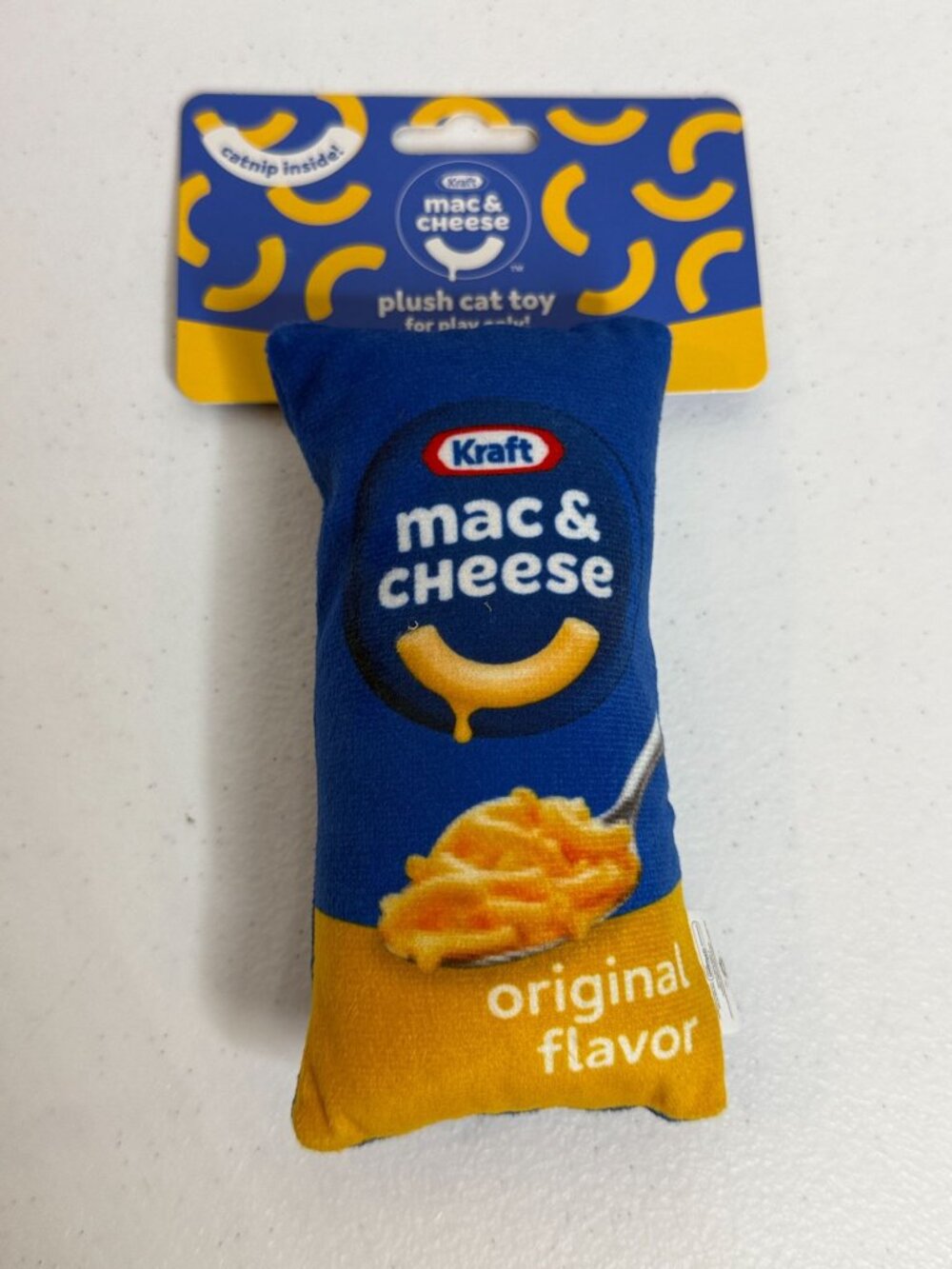 Kraft Mac & Cheese Plush Catnip Cat Toy Original Flavor Novelty New
